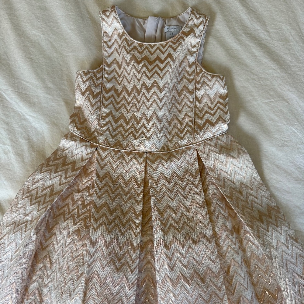 Girls Beautiful Formal Light Pink, Rose Gold Dress